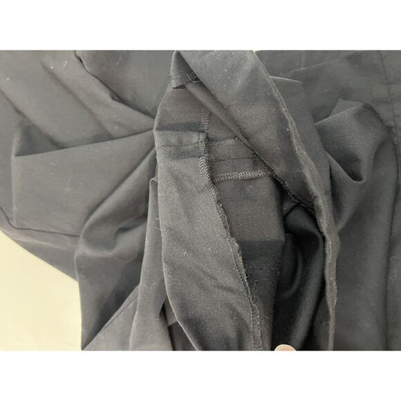 Tory Burch Wide Leg Black Wool Blend Career Pants Size 4 Bergdorf Goodman - Picture 6 of 7